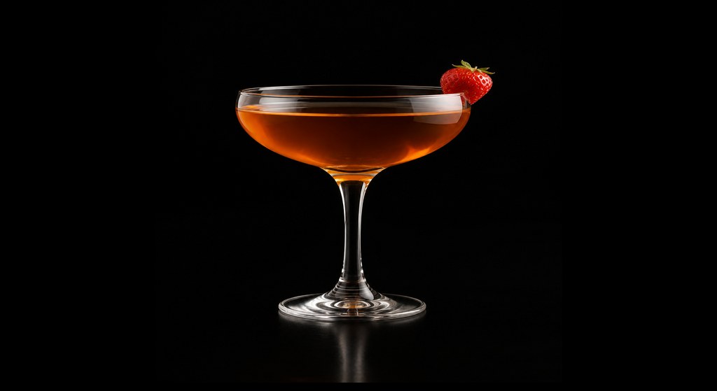 Grand Slam cocktail on a dark studio background