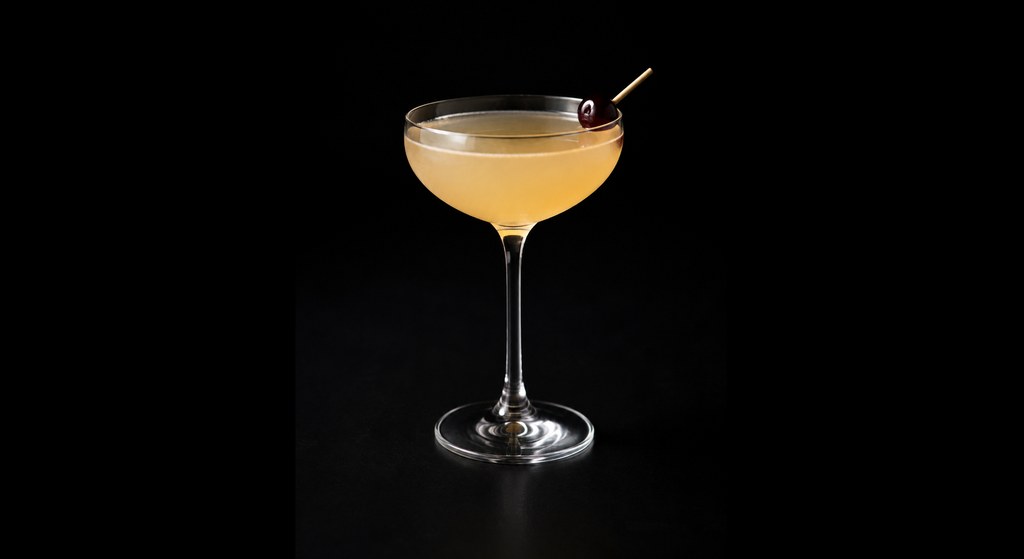Grand Stand cocktail on a dark studio background