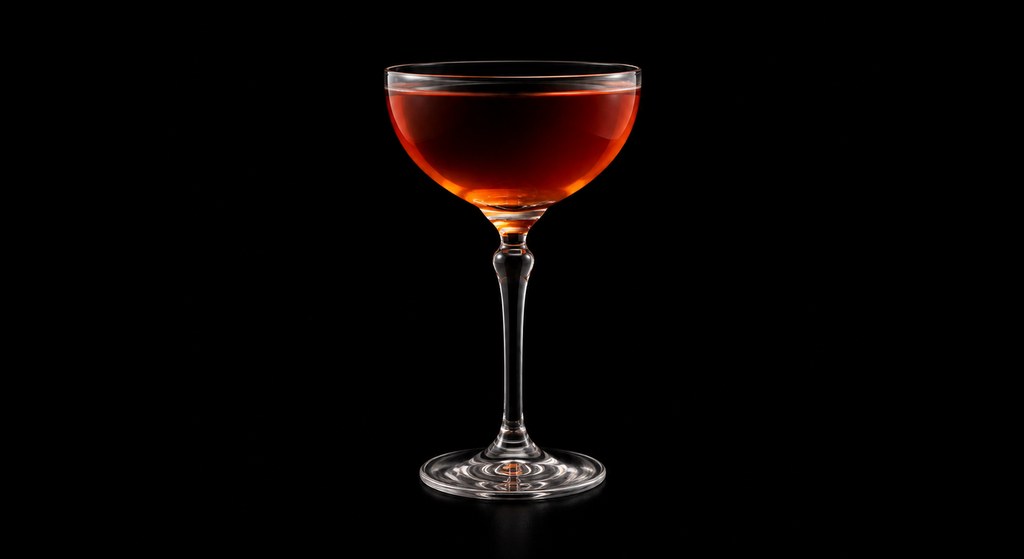 Grand Street cocktail on a dark studio background