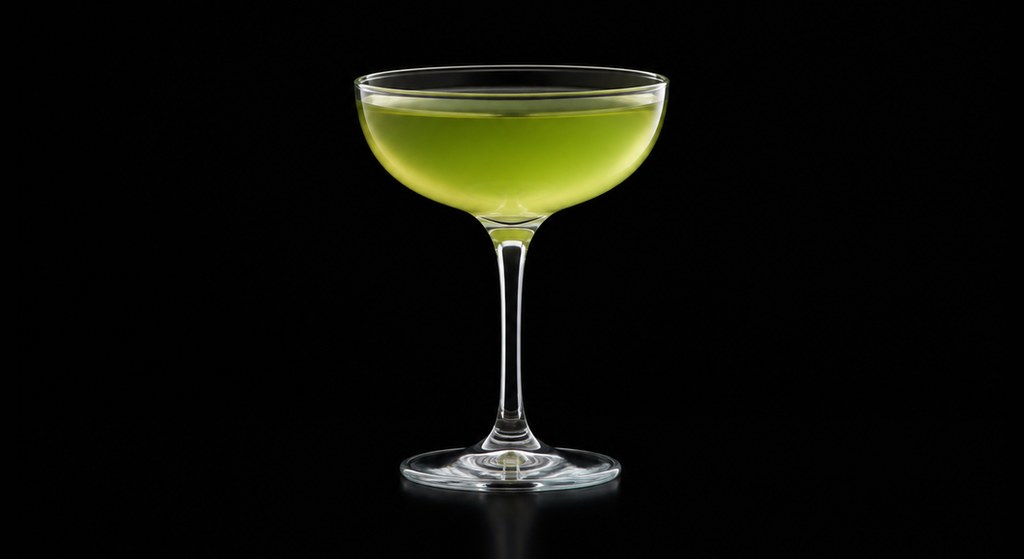 Greenhorn cocktail on a dark studio background