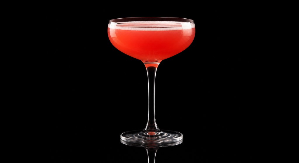 Grievous Angel cocktail on a dark studio background