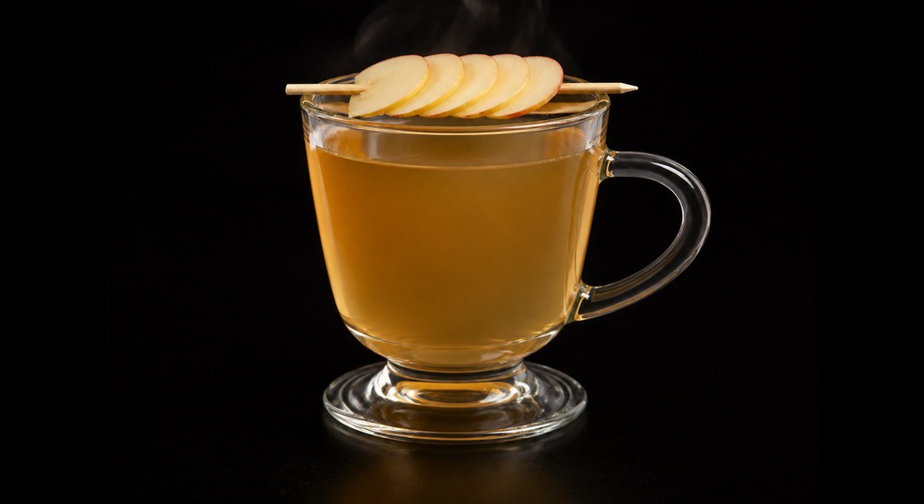 Gun Club Toddy cocktail on a dark studio background
