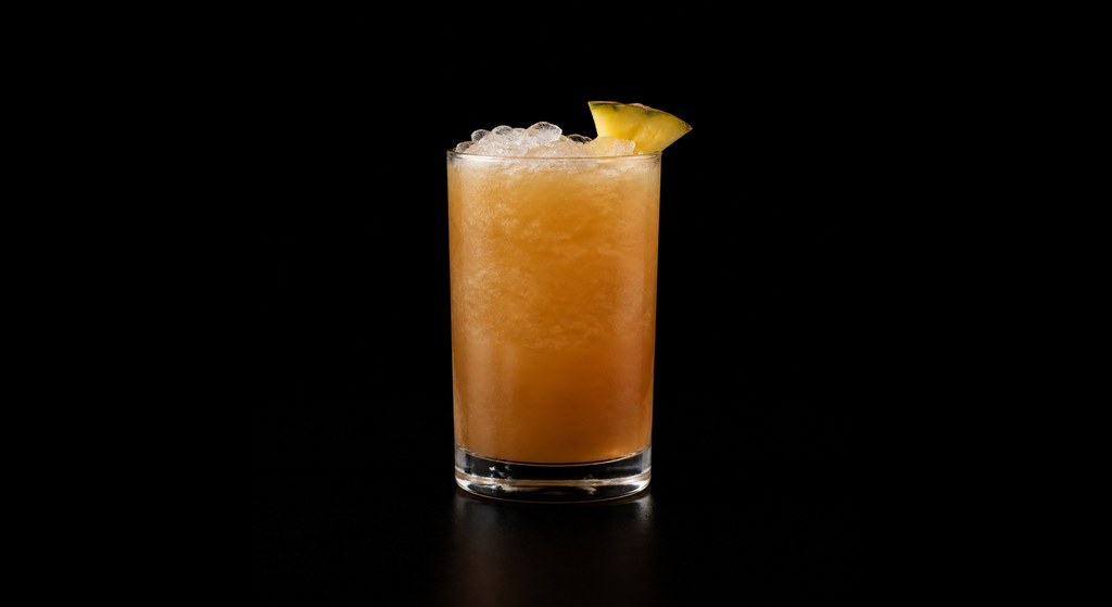 Heavens Above cocktail on a dark studio background