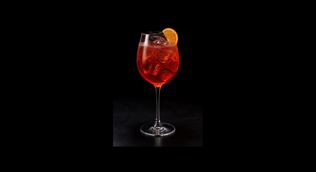Heavy Handed cocktail on a dark studio background