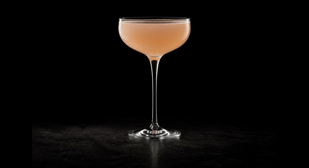 Hemingway Special cocktail on a dark studio background