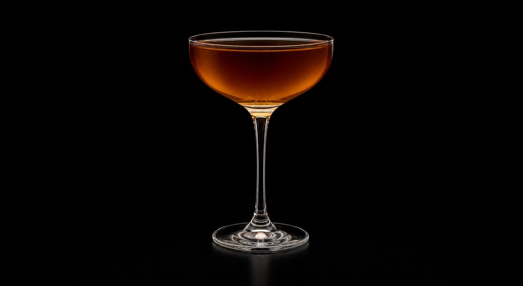 Hipsters Last Word cocktail on a dark studio background