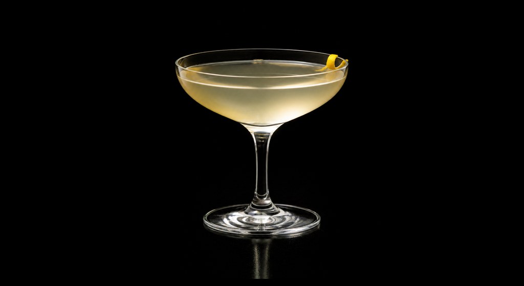 Holland House (Genever-based) cocktail on a dark studio background