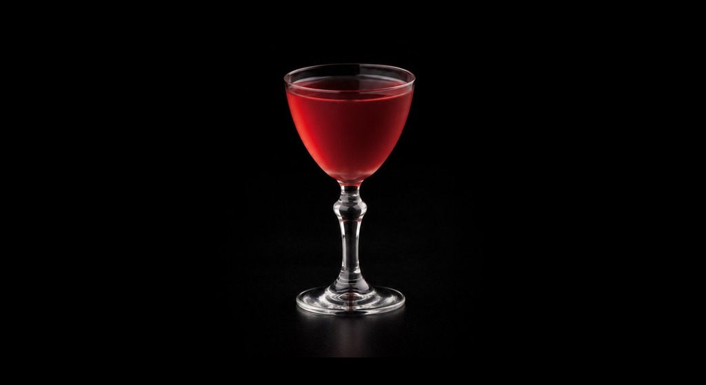 Holy Ground’s Pan American Clipper cocktail on a dark studio background