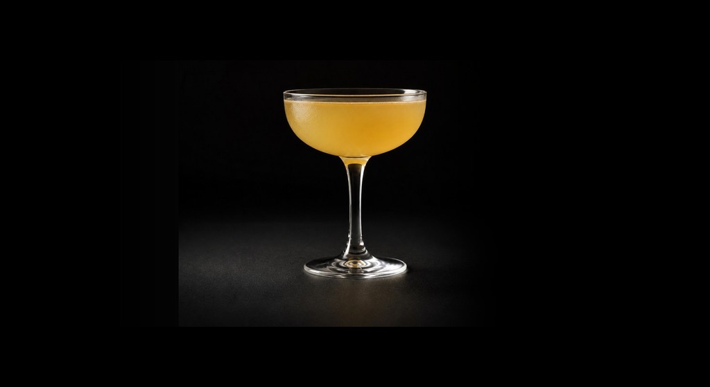 Honey Bee cocktail on a dark studio background