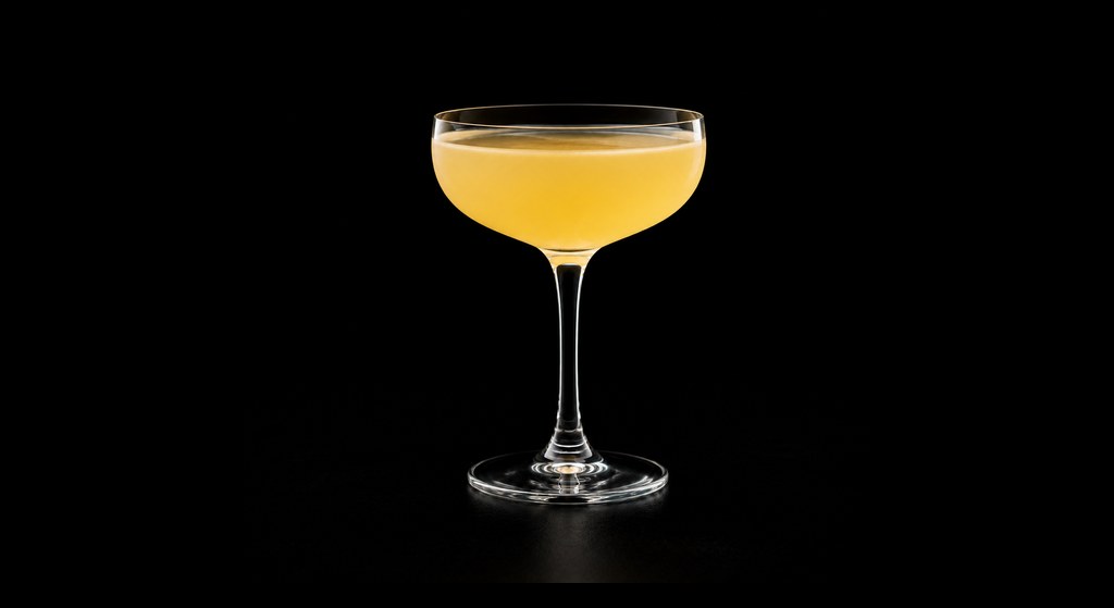 Honolulu Cocktail No. 1 cocktail on a dark studio background