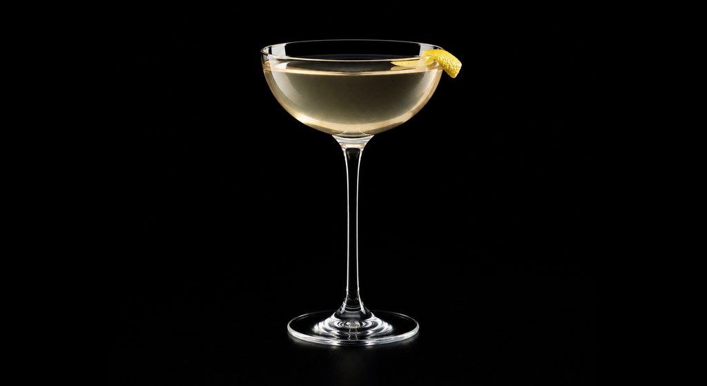Hoop La! cocktail on a dark studio background