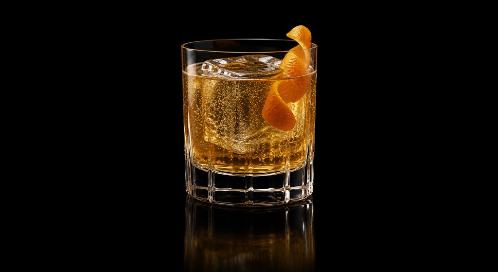 I.B.F. Pick-Me-Up cocktail on a dark studio background
