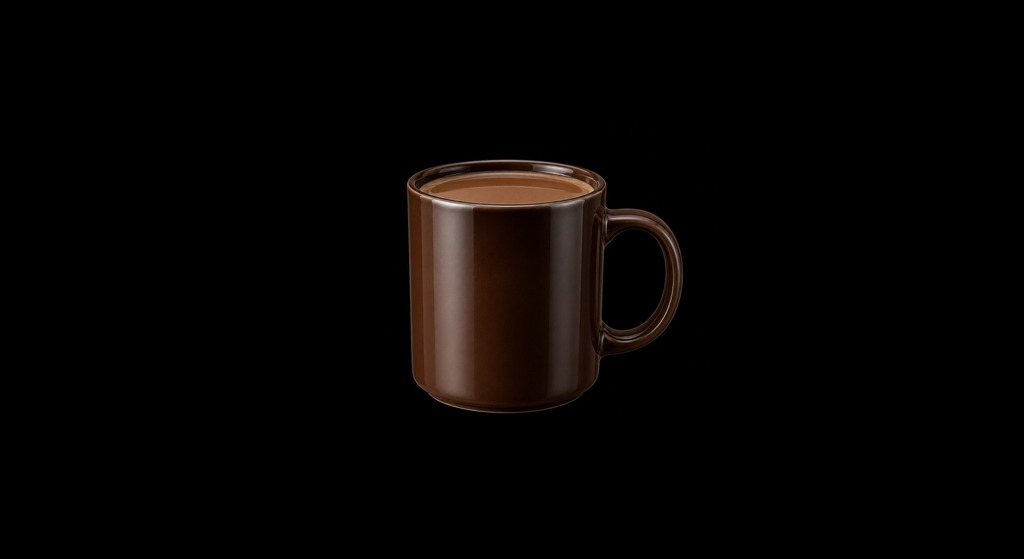 Iced Coffee Fillip cocktail on a dark studio background