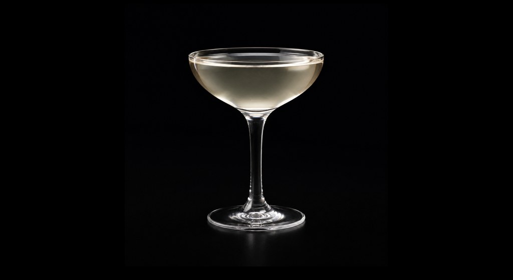 Improved Gin Cocktail cocktail on a dark studio background