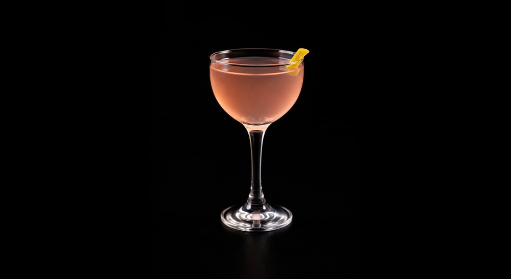 Improved Holland Gin Cocktail cocktail on a dark studio background