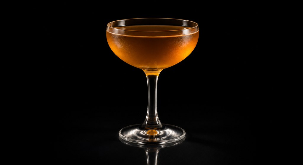 In Fashion cocktail on a dark studio background