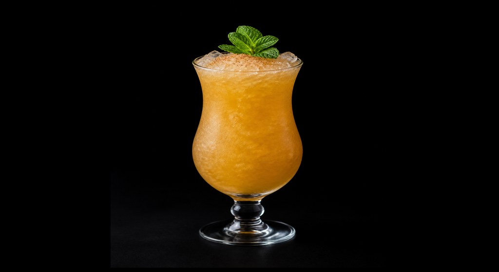 Iron Ranger cocktail on a dark studio background