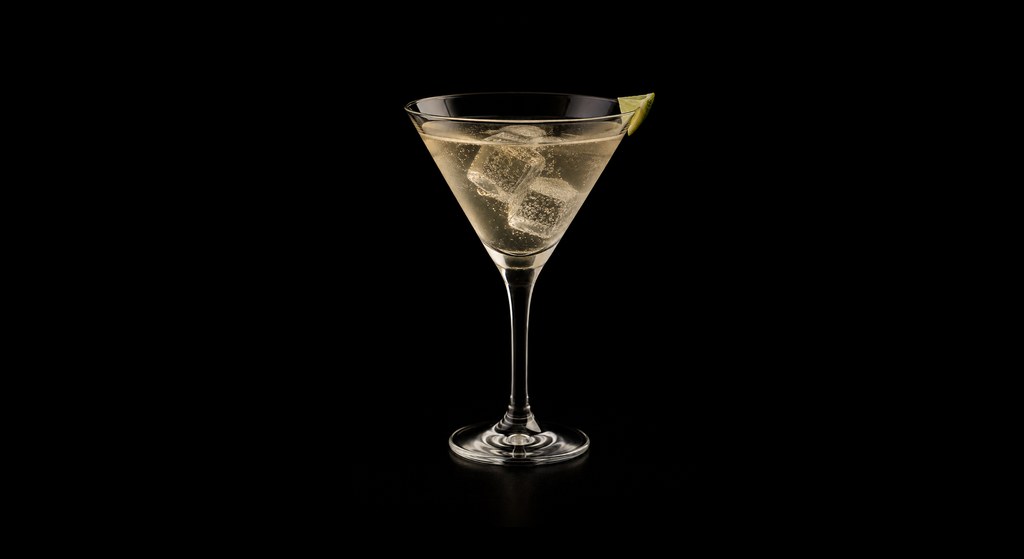 IS Talking cocktail on a dark studio background