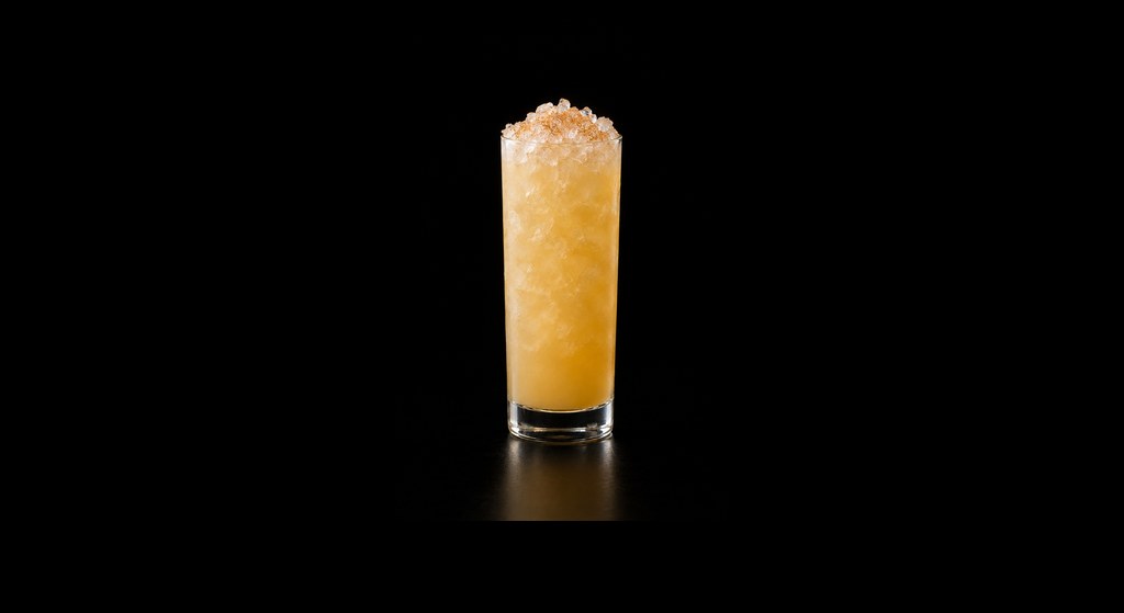 Isle of Islay cocktail on a dark studio background