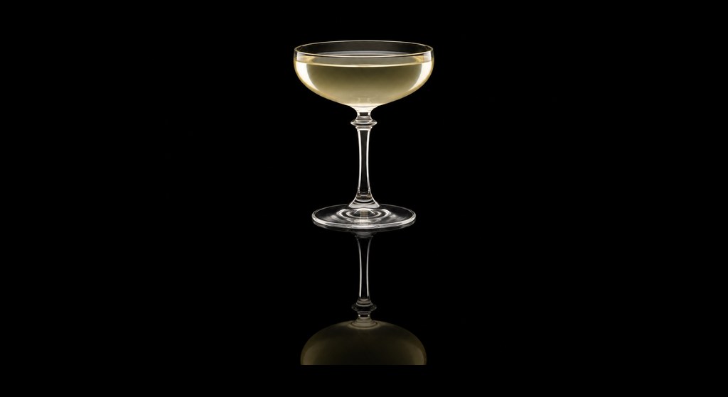 Jack Dempsey cocktail on a dark studio background
