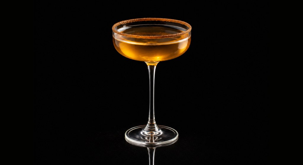 Jack Maples cocktail on a dark studio background