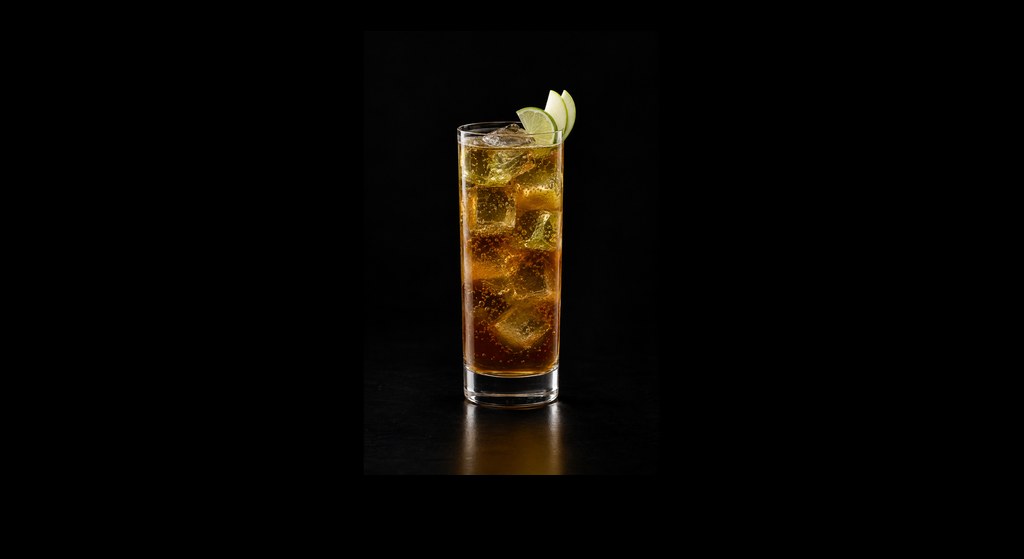 Jägermeister Dude cocktail on a dark studio background