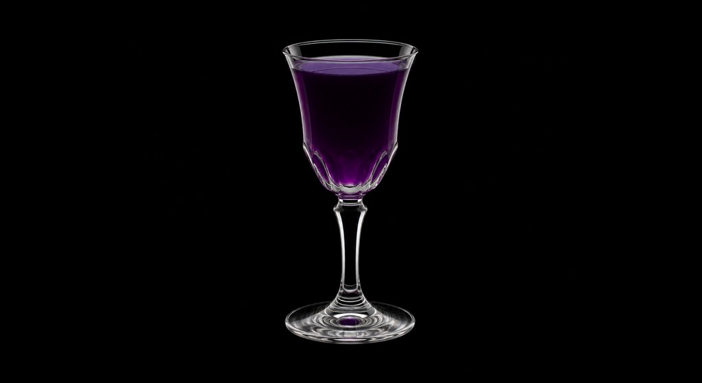 Jelly Bean cocktail on a dark studio background