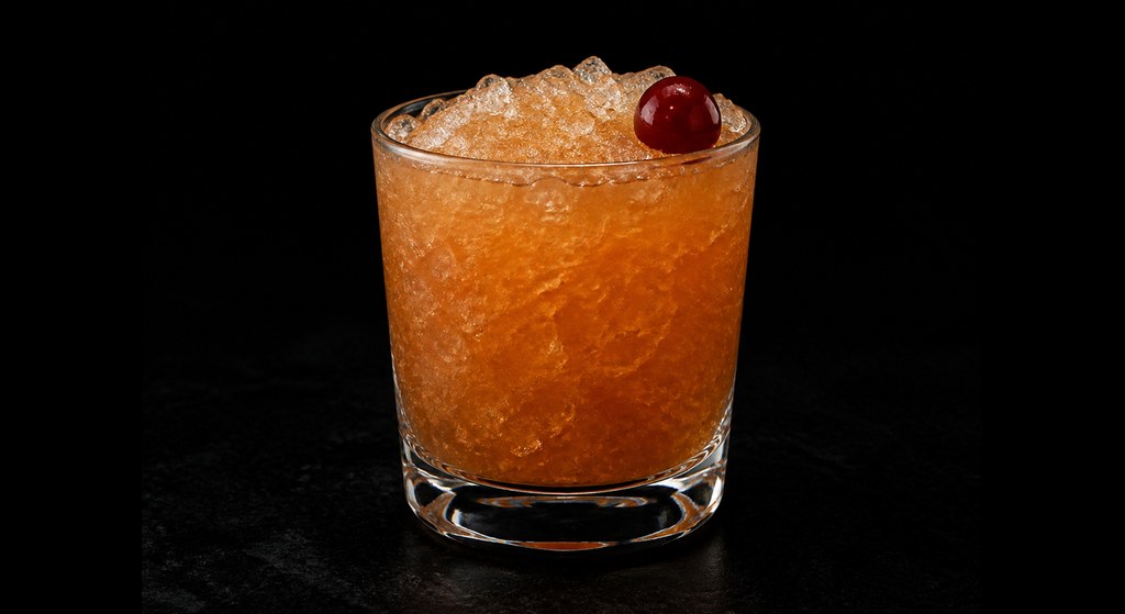 Jet Pilot cocktail on a dark studio background