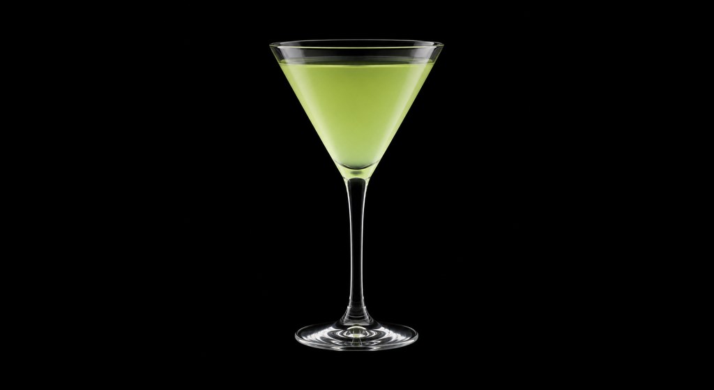 Jewel Of The Nile cocktail on a dark studio background