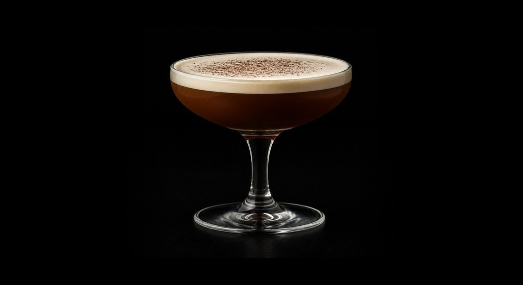 Jitterbug Mary cocktail on a dark studio background