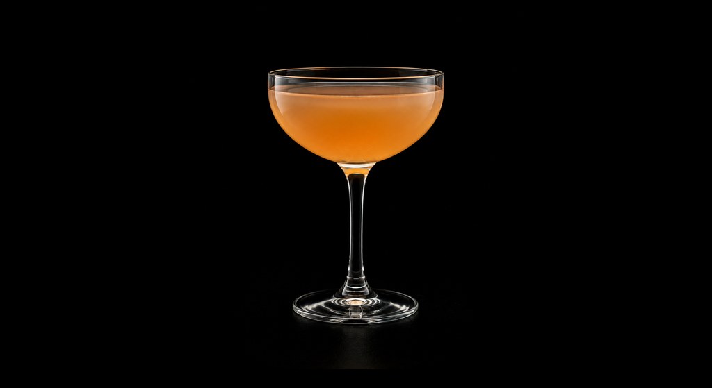 Johann Goes to Mexico cocktail on a dark studio background