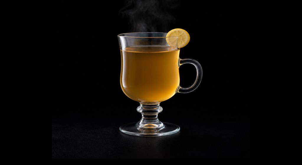 Kintoki cocktail on a dark studio background