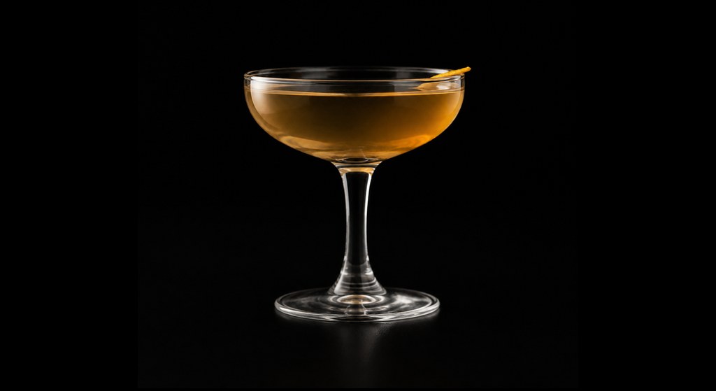 Lady Jane cocktail on a dark studio background