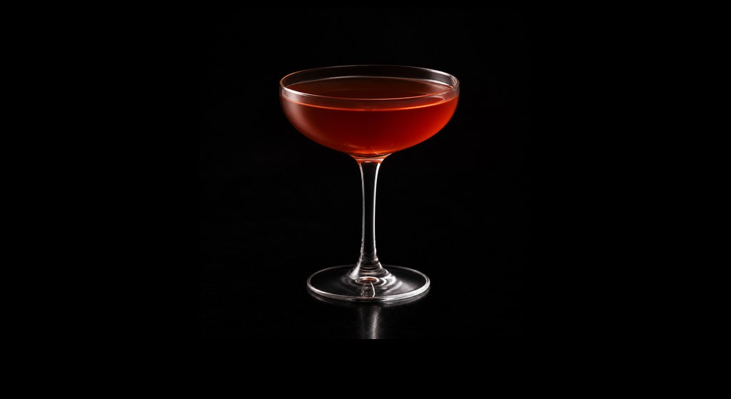 Lakeshore cocktail on a dark studio background