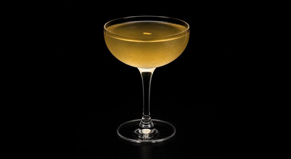 Leap Year Cocktail cocktail on a dark studio background