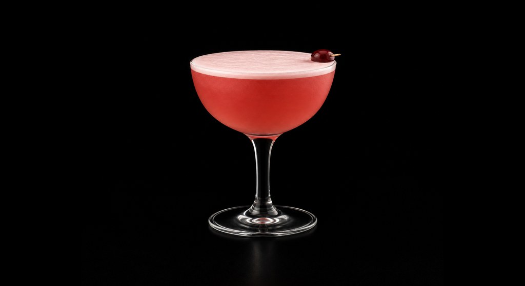 Littlest Rebel cocktail on a dark studio background