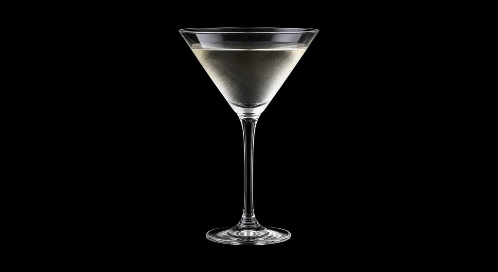 London Town cocktail on a dark studio background