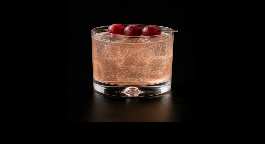 Lost at Sea cocktail on a dark studio background