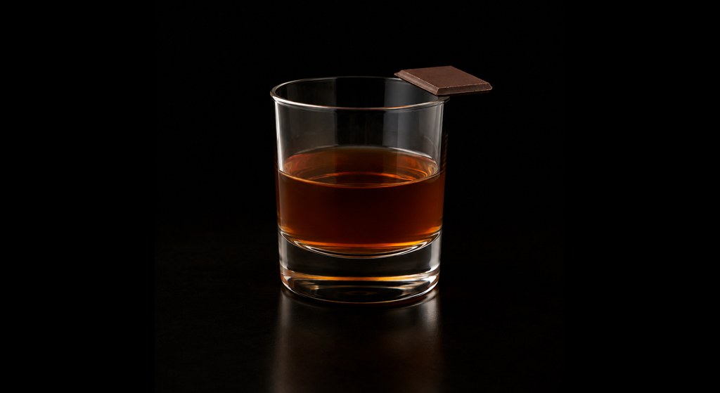 Low Rider cocktail on a dark studio background