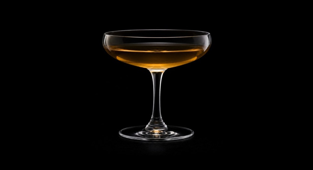 Lugger cocktail on a dark studio background