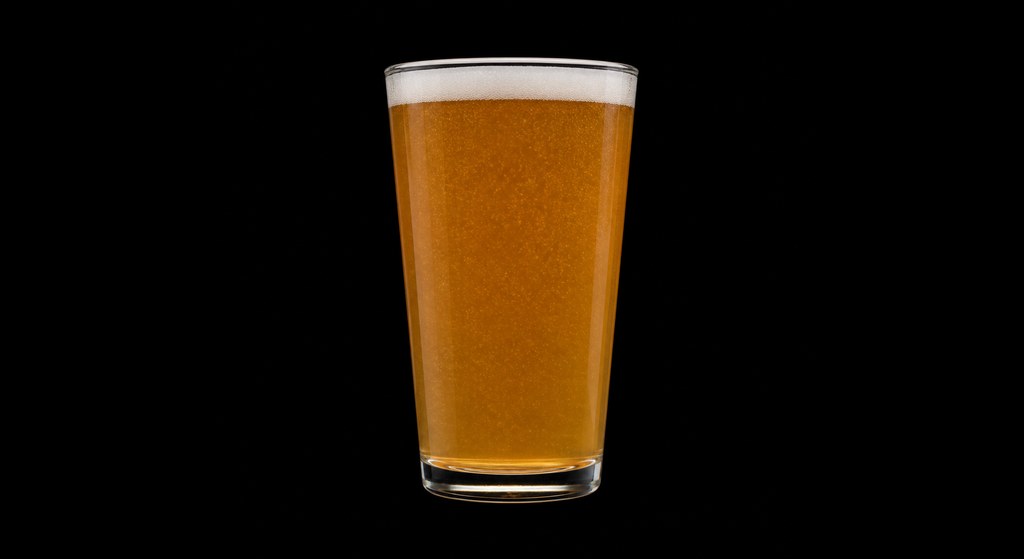 Lunch Box cocktail on a dark studio background