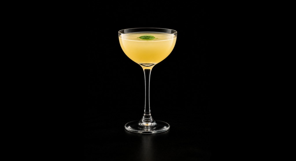 Maia cocktail on a dark studio background