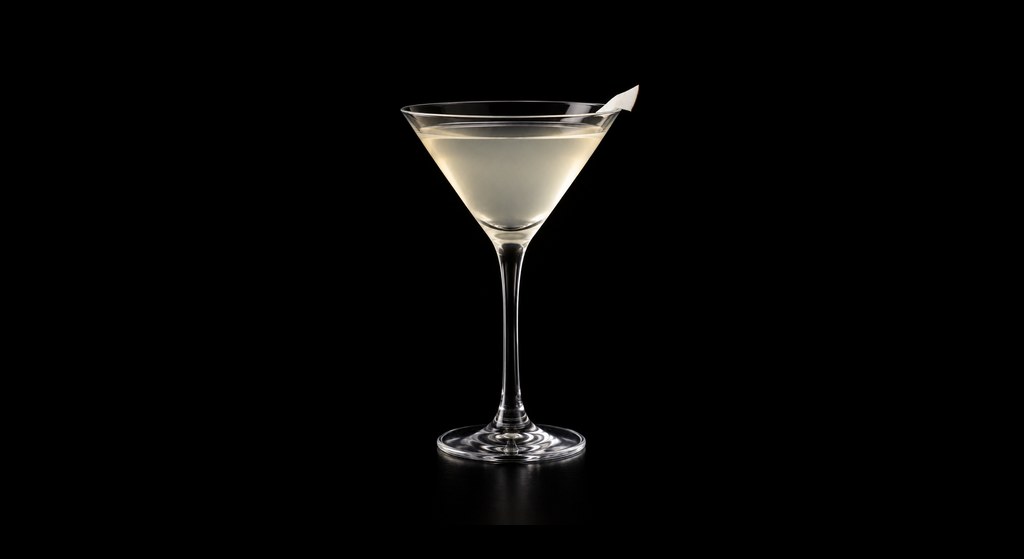 Martiki cocktail on a dark studio background
