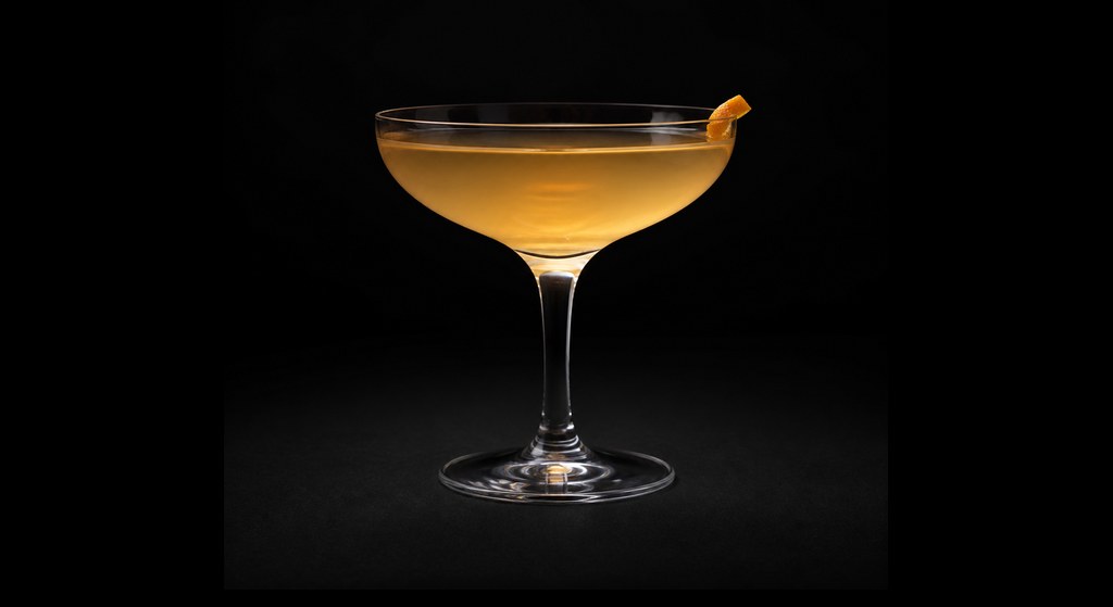 Martini Special cocktail on a dark studio background
