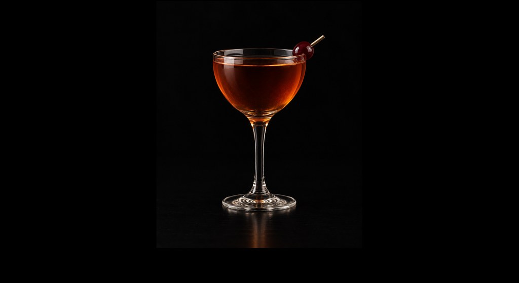 Meat Hook cocktail on a dark studio background