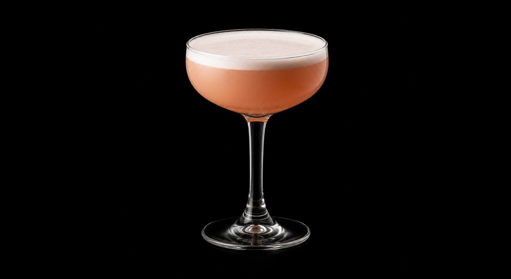 Millionaire Cocktail cocktail on a dark studio background