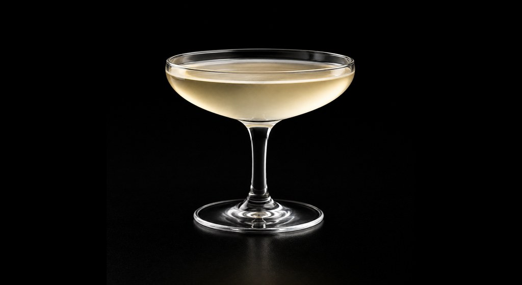 Miraflores cocktail on a dark studio background