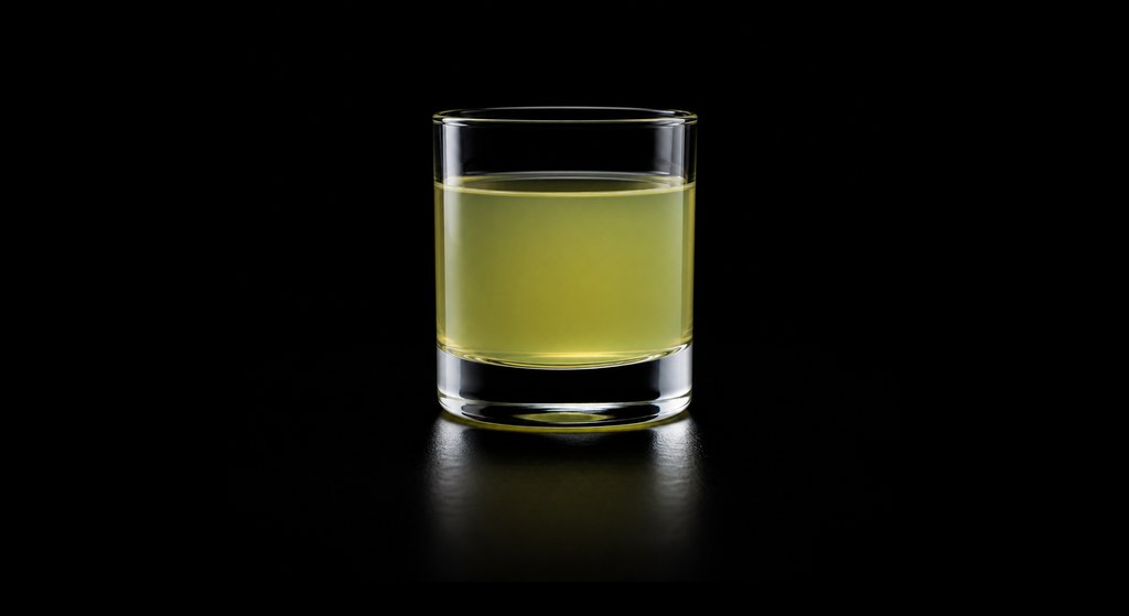 Mistaken for Strangers cocktail on a dark studio background