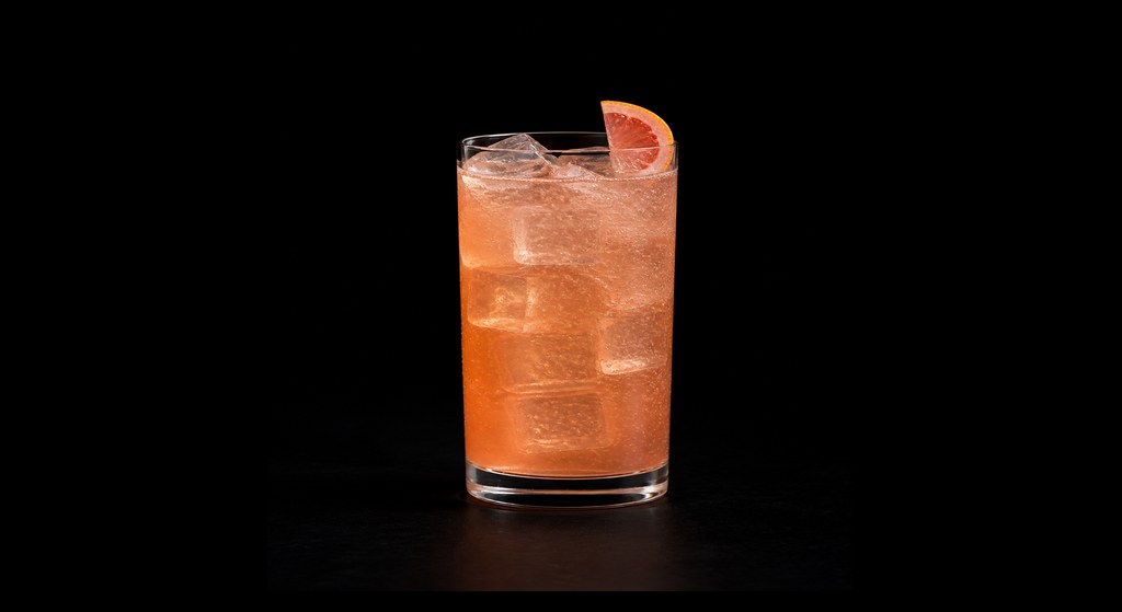 Morning Dove cocktail on a dark studio background