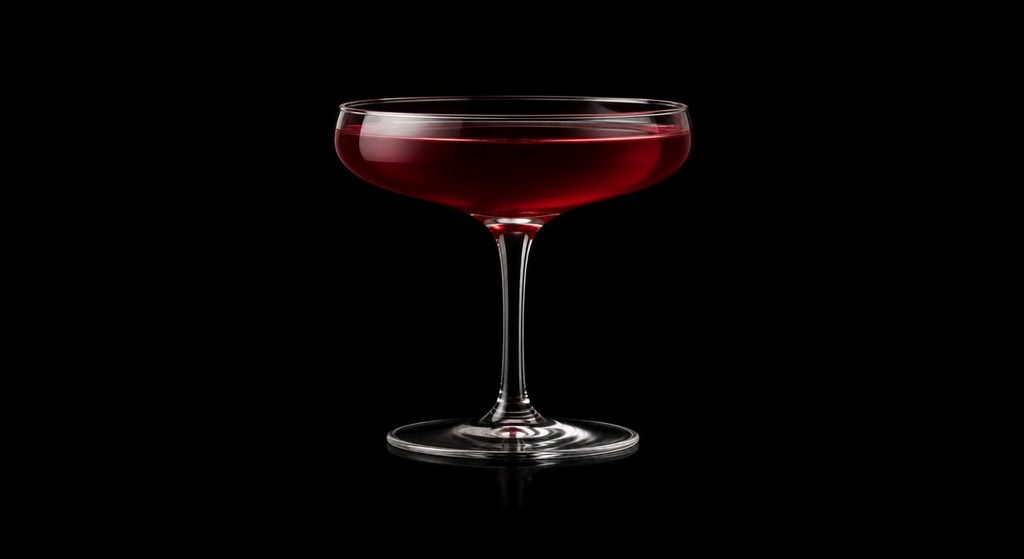 Moulin Rouge Cocktail cocktail on a dark studio background